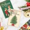 40 Pack Vintage Christmas Cards Santa Christmas Tree Snowman Greeting Cards with Stickers Envelopes Retro Xmas Blank Note Cards for Christmas Winter Holiday Party Supplies, 4 x 6 Inch